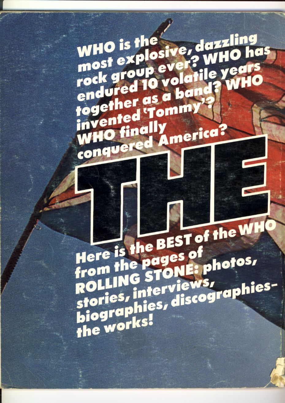 The Who - Ten Great Years - Back Cover